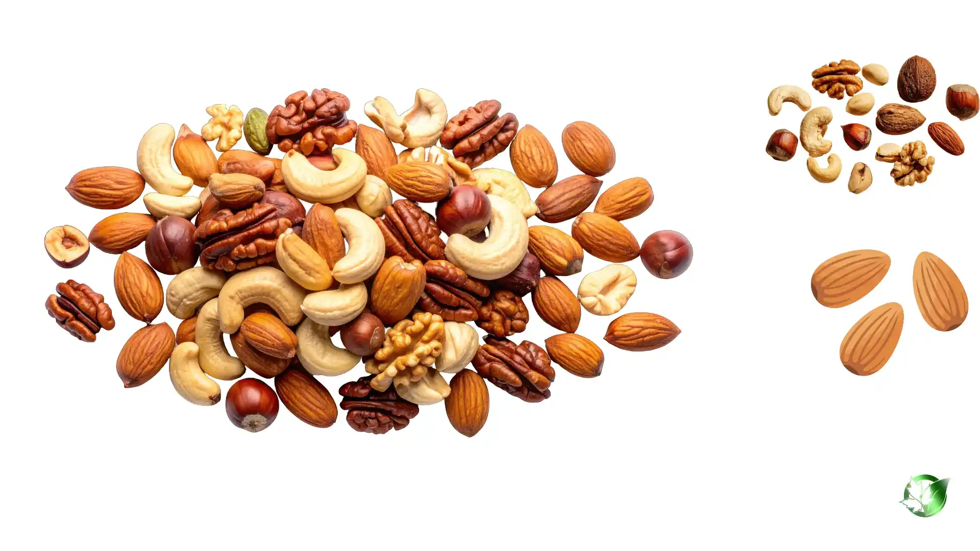 Commercial presentation of Nuts for wholesale product evaluation and buyer review.