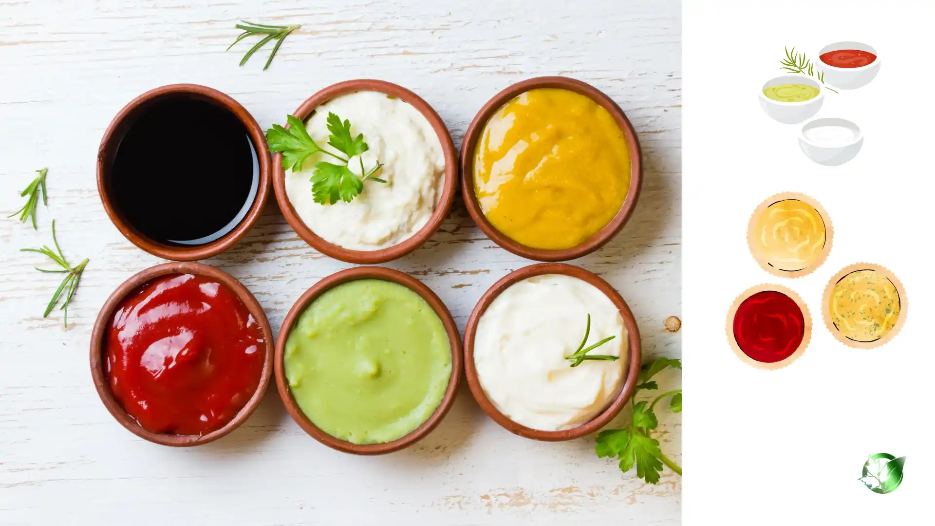 Commercial presentation of Sauces for wholesale product evaluation and buyer review.