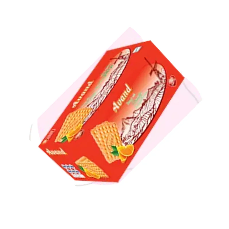 Biscuits with orange flavor and sugar decoration