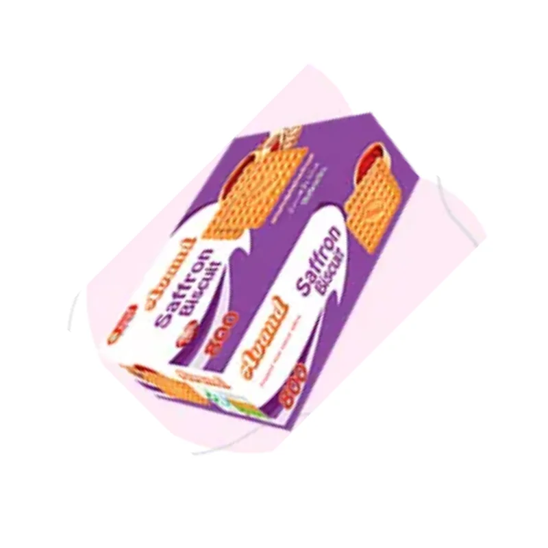 Biscuits with saffron flavor and sugar decoration