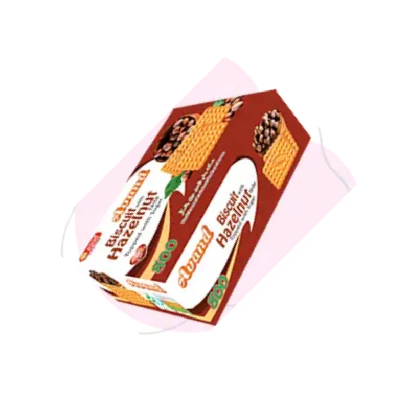 Hazelnut-flavored biscuits with sugar decoration