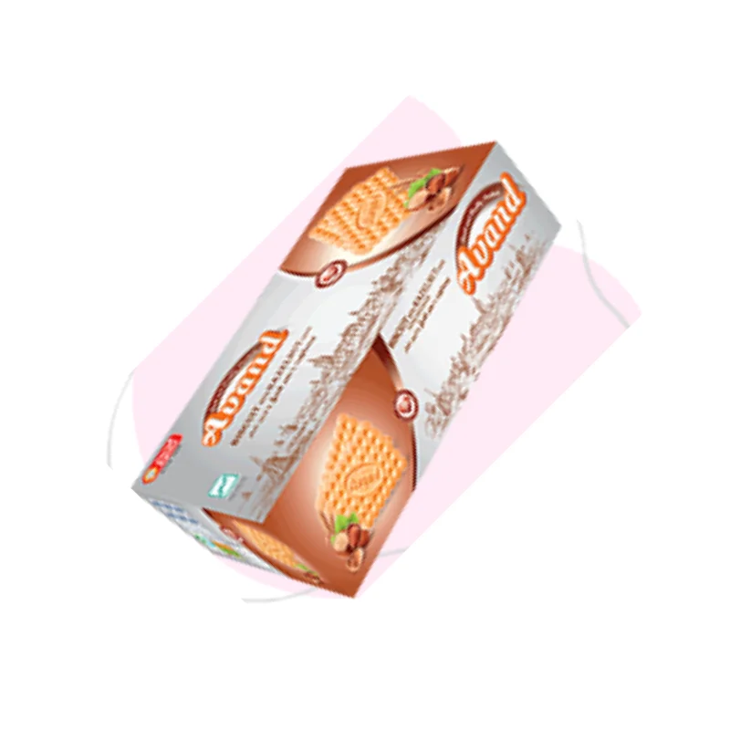 Hazelnut-flavored biscuits with sugar decoration