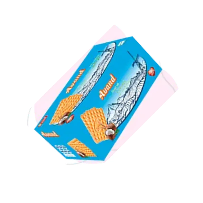 Biscuits with coconut flavor and sugar decoration