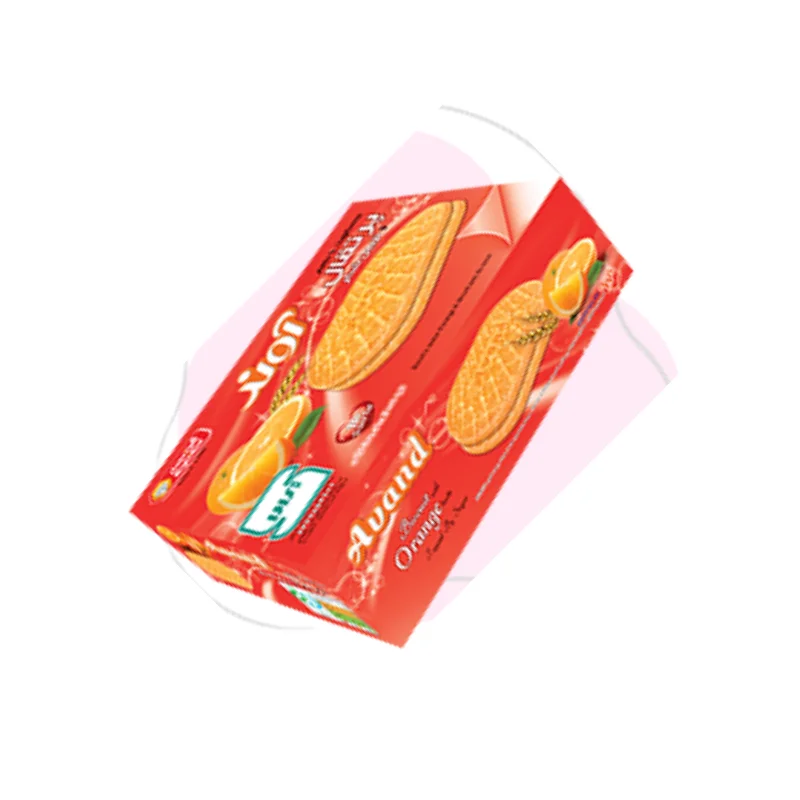 Orange flavored tongue biscuits