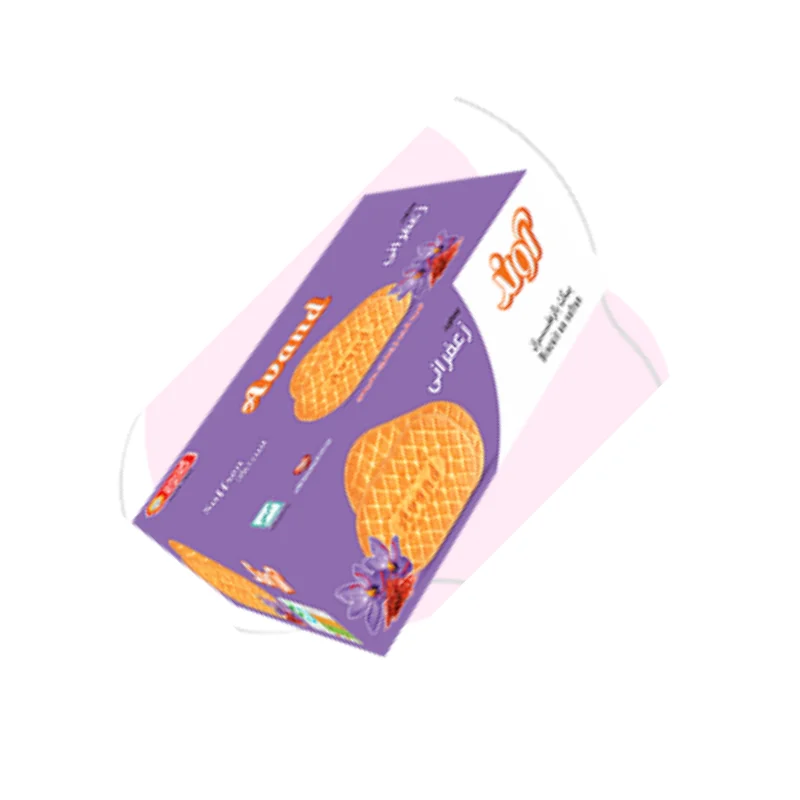 Saffron-flavored tongue biscuits