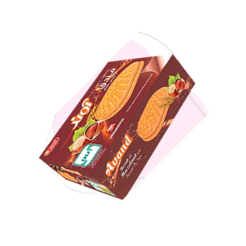Hazelnut-flavored tongue biscuits