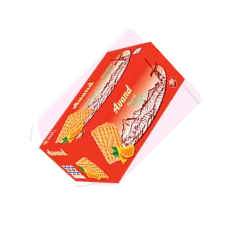 Biscuits with orange flavor and sugar decoration