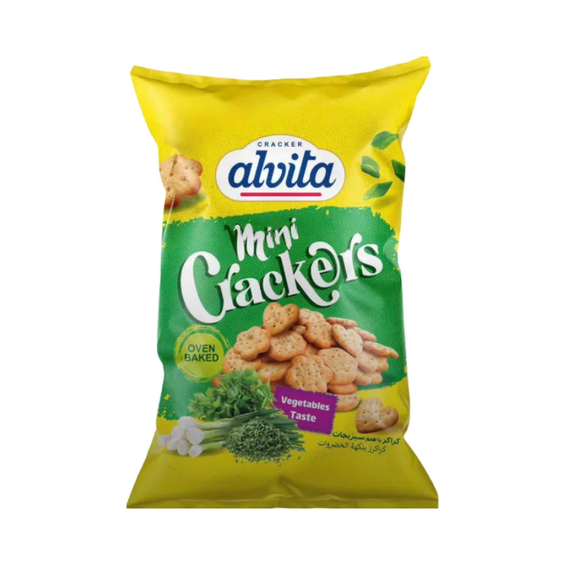 Vegetable flavored crackers