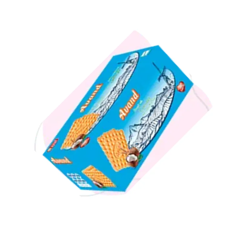 Biscuits with coconut flavor and sugar decoration