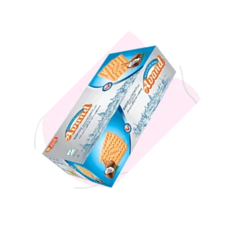 Biscuits with coconut flavor and sugar decoration