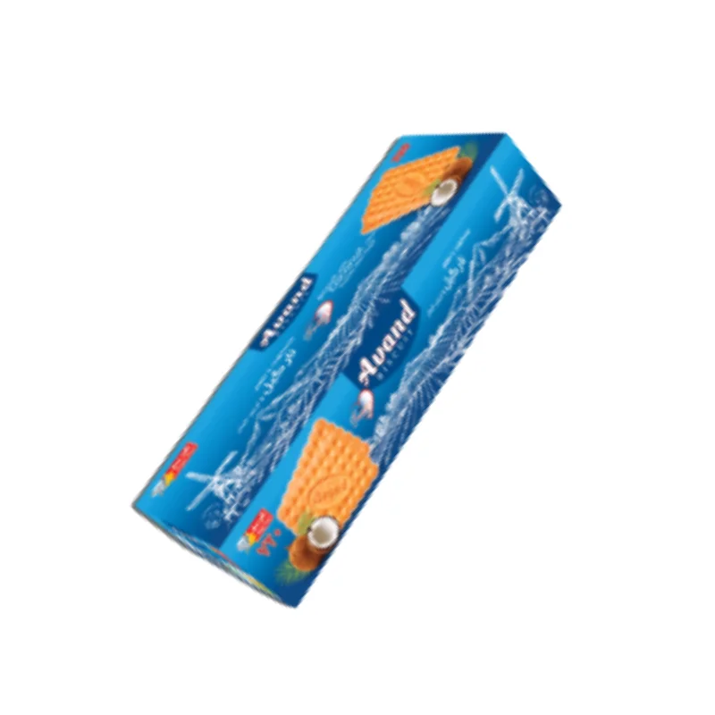 Reception biscuits with coconut flavor and sugar decoration