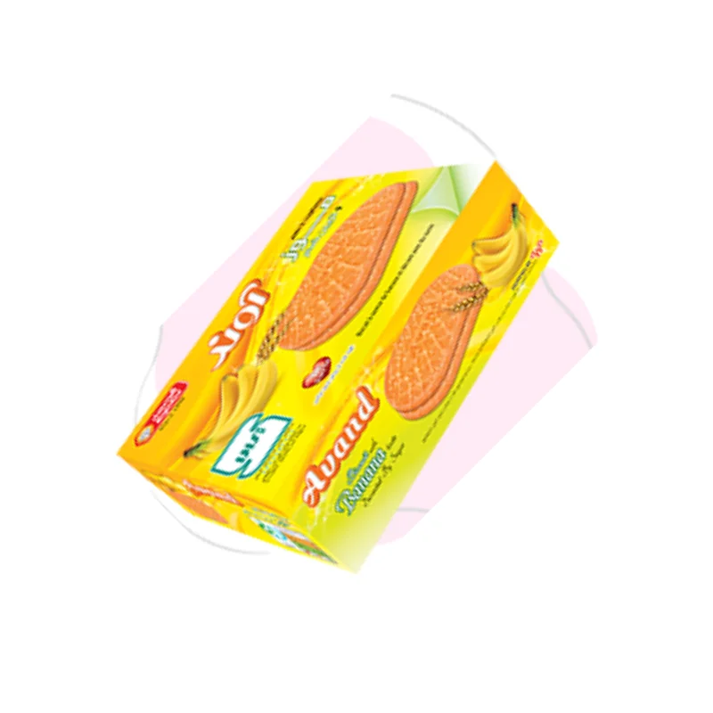 Banana flavored tongue biscuits