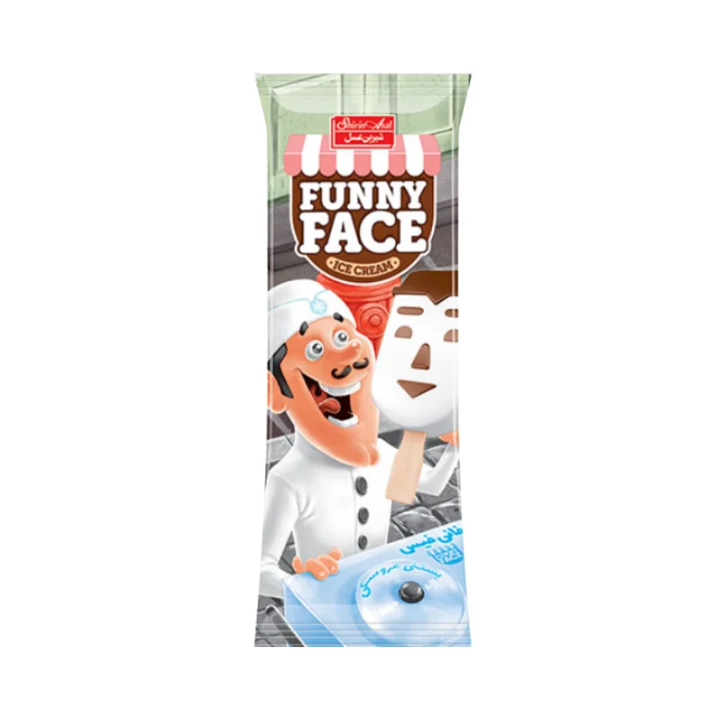 Stick Ice Cream Funny Face