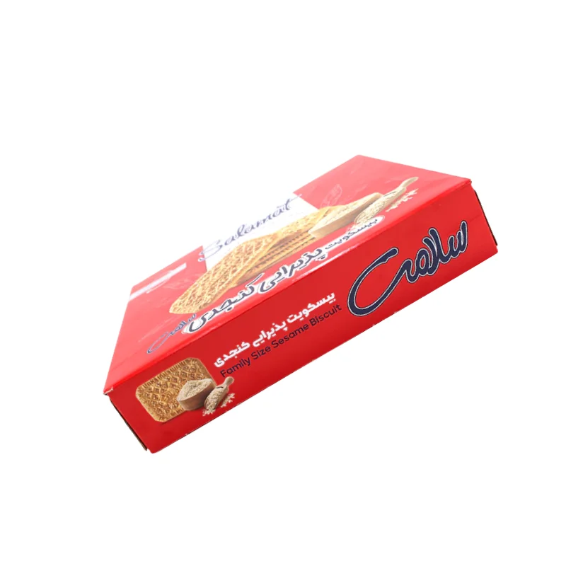 Biscuits with cardamom flavor and sesame decoration