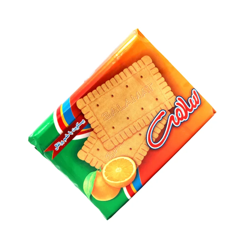 Orange reception biscuits