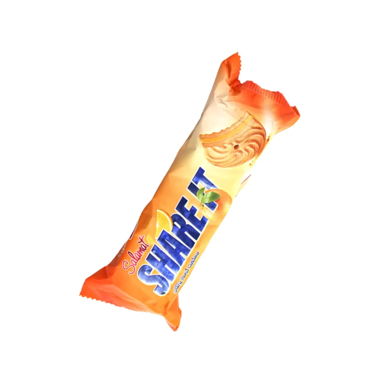 Small orange cream biscuits