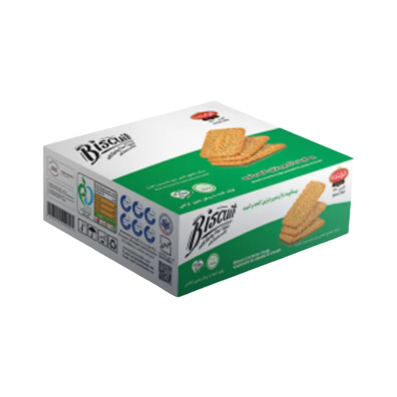 Barley Flour Biscuits with Sesame and Dill Decoration