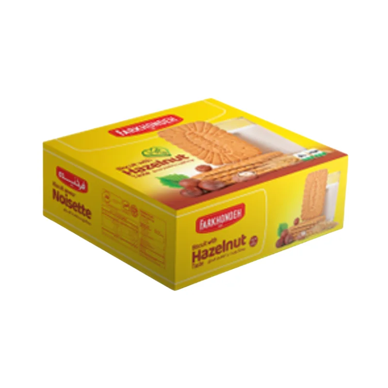 Hazelnut-flavored biscuits