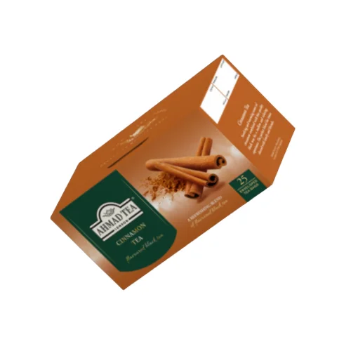 Black tea, cinnamon tea bag