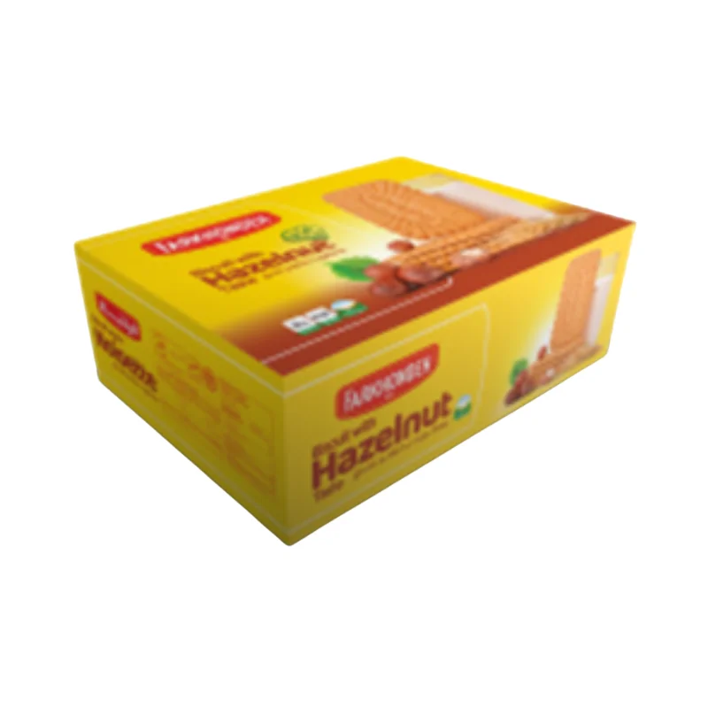 Hazelnut-flavored biscuits