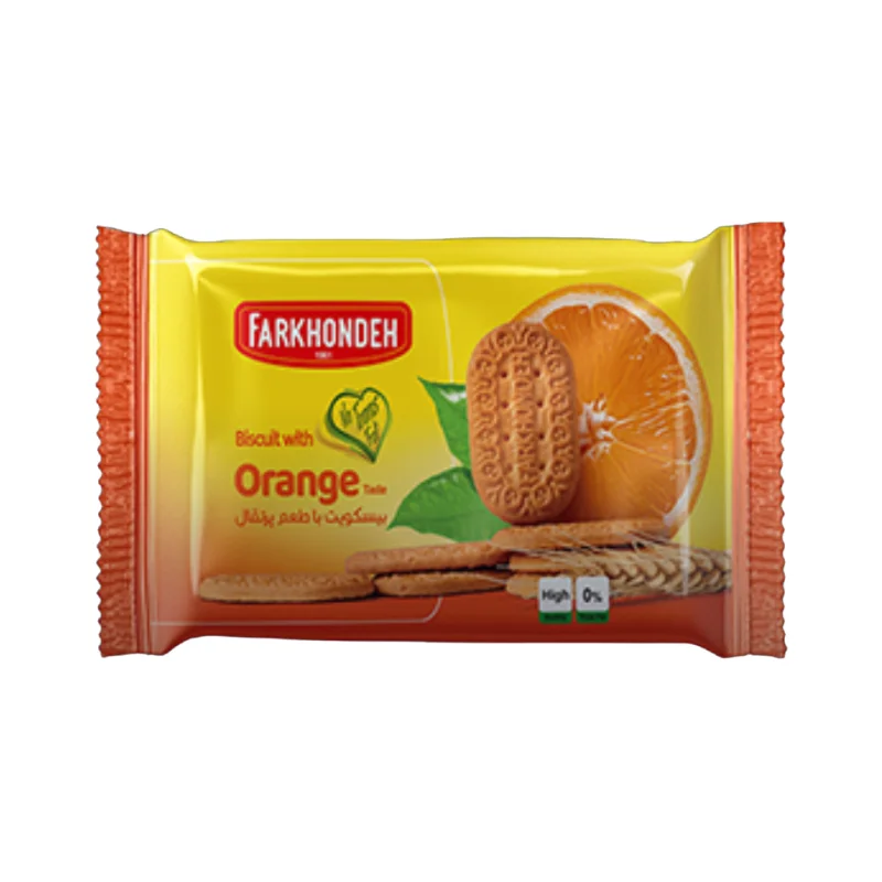 Biscuits with orange flavor