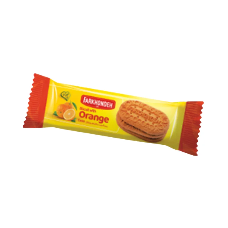Biscuits with orange flavor