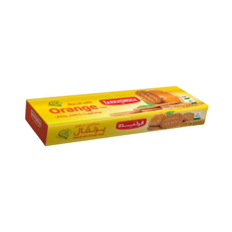 Biscuits with orange flavor