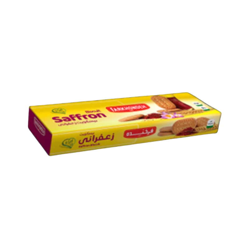 Biscuits with saffron flavor