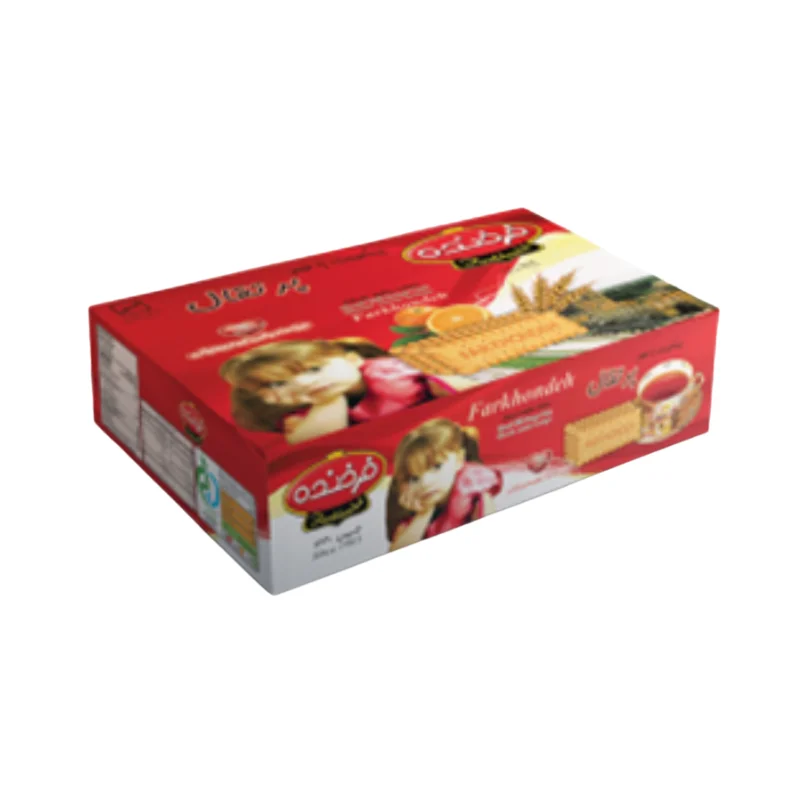 Biscuits with orange flavor