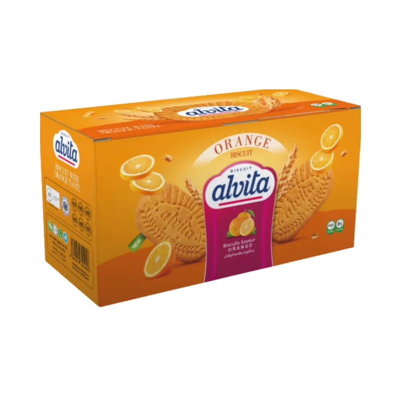 Orange reception biscuits