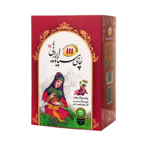 Iranian black tea with rose and jasmine flowers