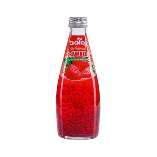 Strawberry glass syrup seeds