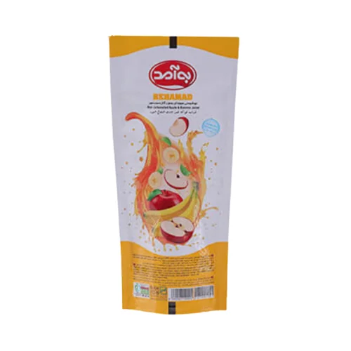 Two large packs of apples bananas,